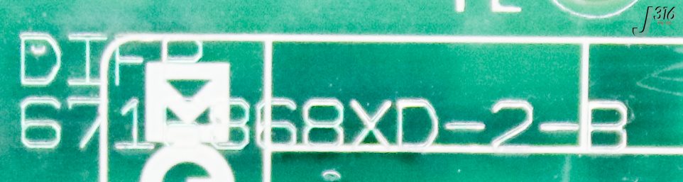 36765 MERLIN GERIN PCB ASSY, 6716868XD-1-B (PARTS) 6716868XD-2-B